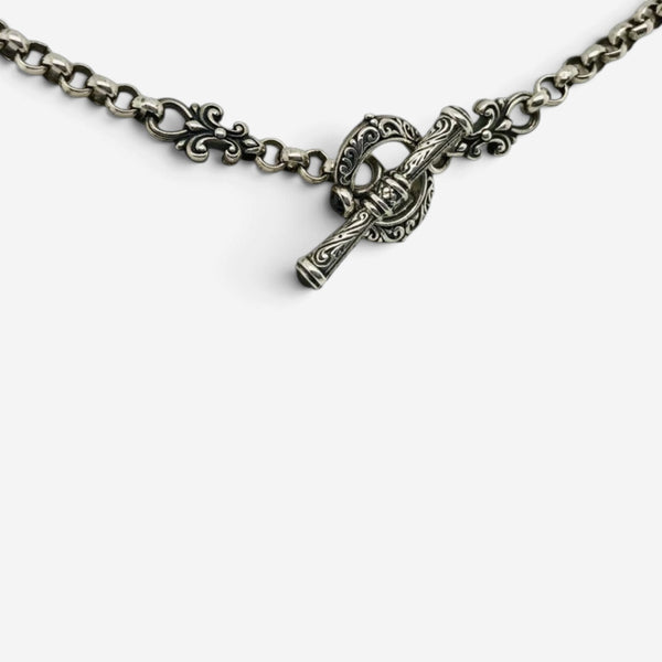 Konstantino Thalassa Sterling Silver 18k Gold Necklace KOMK4678-298-CUT-18 - THE SOLIST