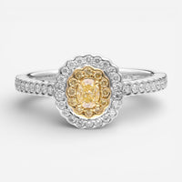 Gregg Ruth 18K Yellow Gold Diamond Engagement Ring Sz. 6.75 59367 - THE SOLIST