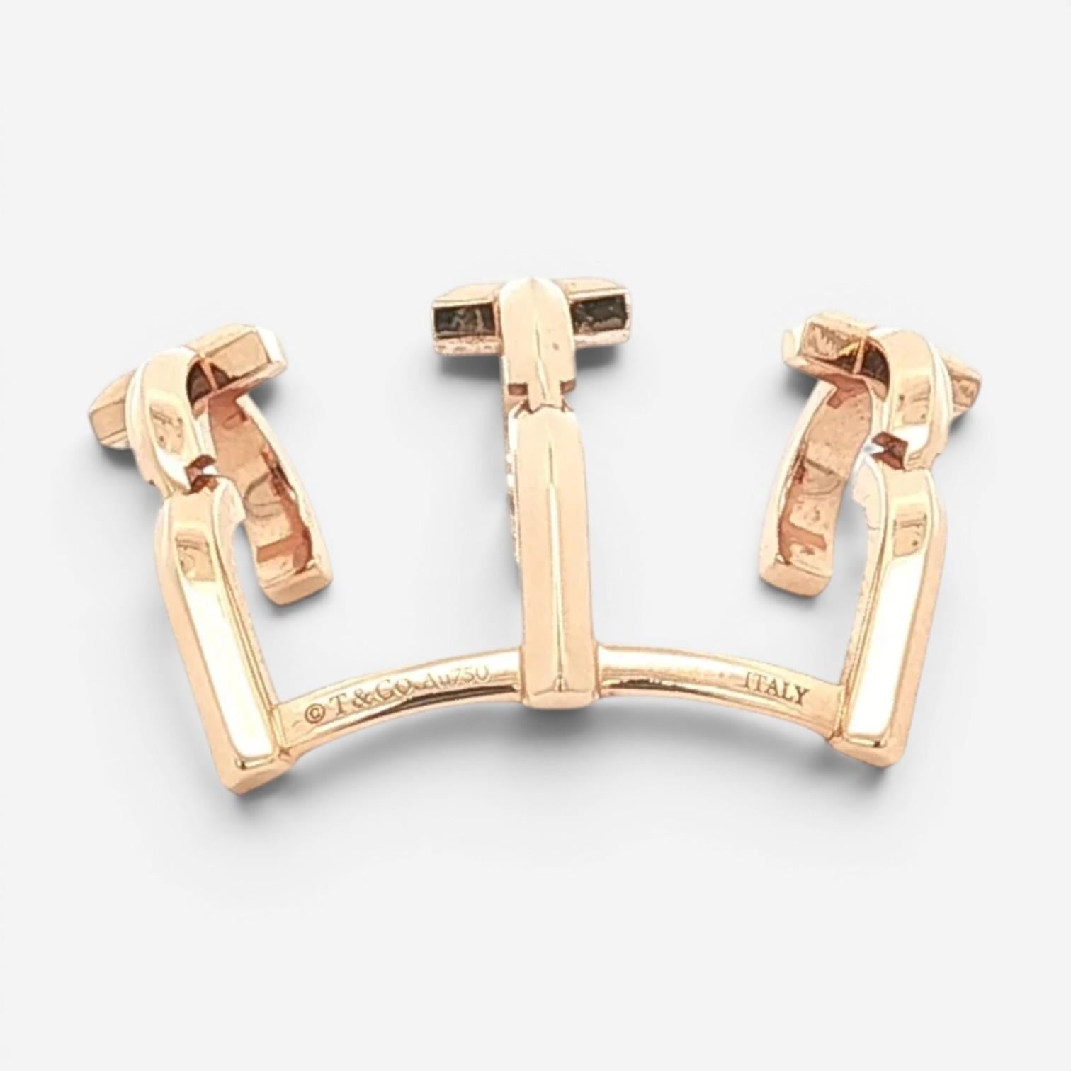 Tiffany & Co. T1 18K Rose Gold Diamond Ear Cuff T1