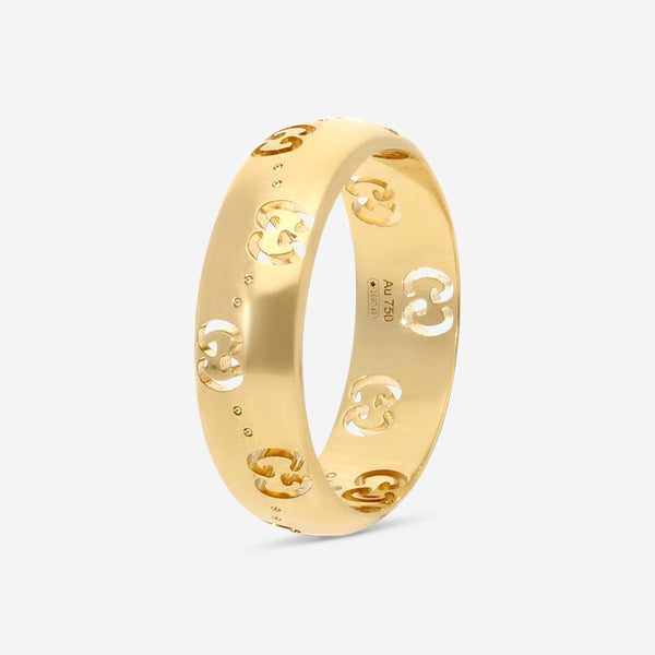 Gucci Icon 18K Yellow Gold Band Ring YBC8043350010 MSRP $1,850 - THE SOLIST