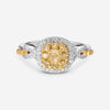 Gregg Ruth 18K Gold, 0.34ct. Fancy Yellow Diamond and White Diamond Engagement Ring Sz. 6.5 602942-916 - THE SOLIST