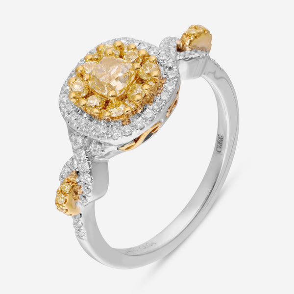 Gregg Ruth 18K Gold, 0.34ct. Fancy Yellow Diamond and White Diamond Engagement Ring Sz. 6.5 602942-916 - THE SOLIST