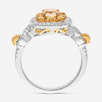 Gregg Ruth 18K Gold, 0.67ct. Fancy Yellow Diamond and White Diamond Engagement Ring Sz. 6.5 602942-919 - THE SOLIST
