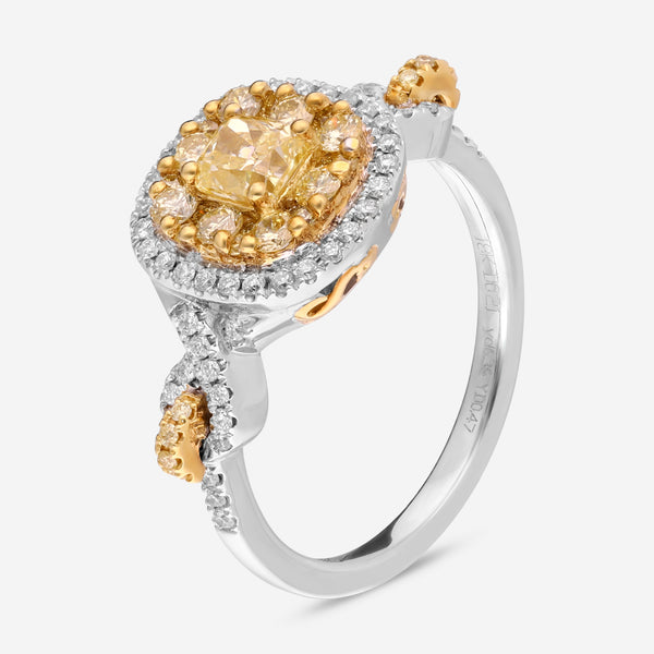 Gregg Ruth 18K Gold, 0.47ct. Fancy Yellow Diamond and White Diamond Engagement Ring Sz. 6.5 602942-920 - THE SOLIST