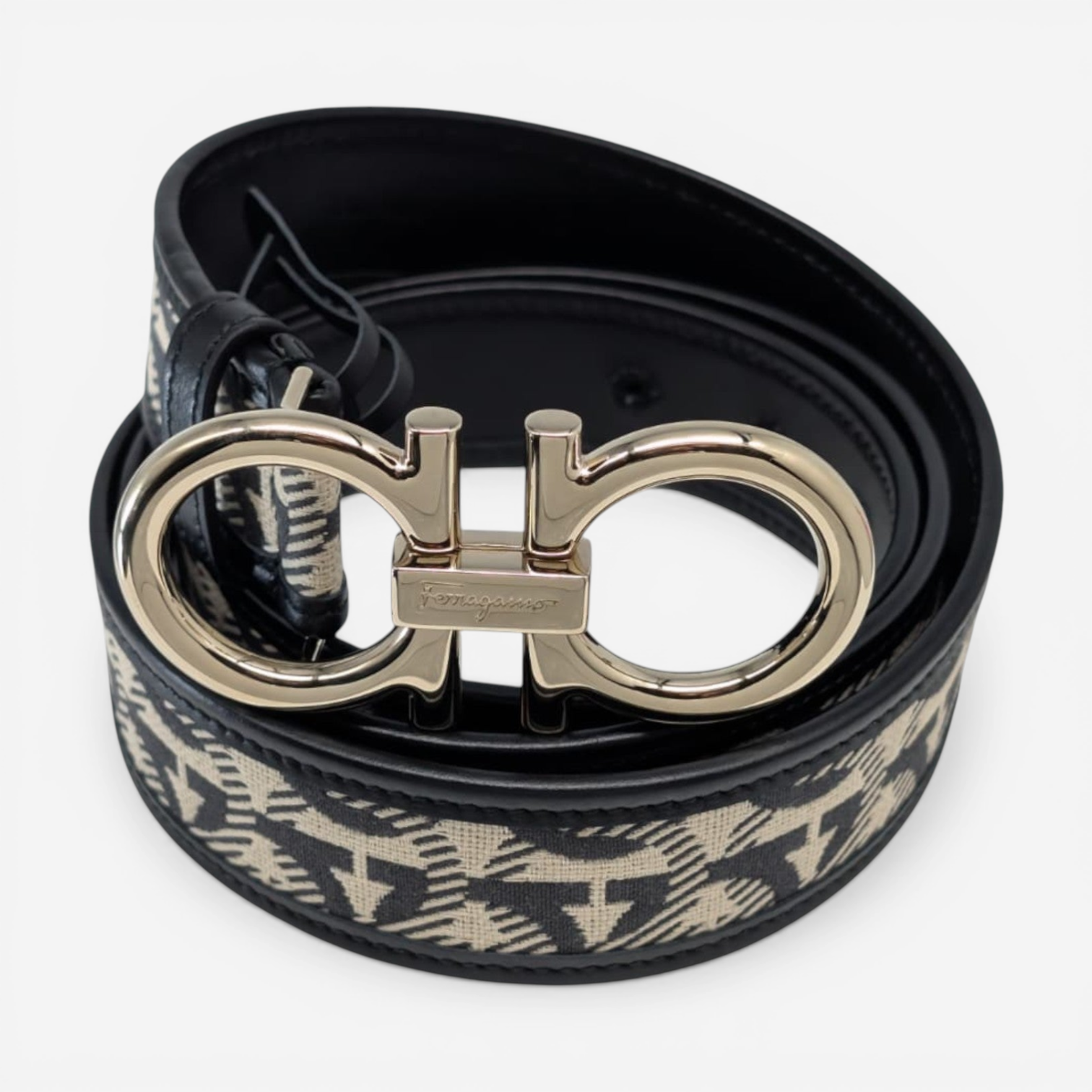 Salvatore Ferragamo Silver/Gold Gancini Belt Buckle Buckle Only with Dust Bag A designer belt for under $300? Don main image 4