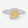Gregg Ruth 18K White Gold Fancy Diamond Engagement Ring Sz. 6.75 603845 - THE SOLIST