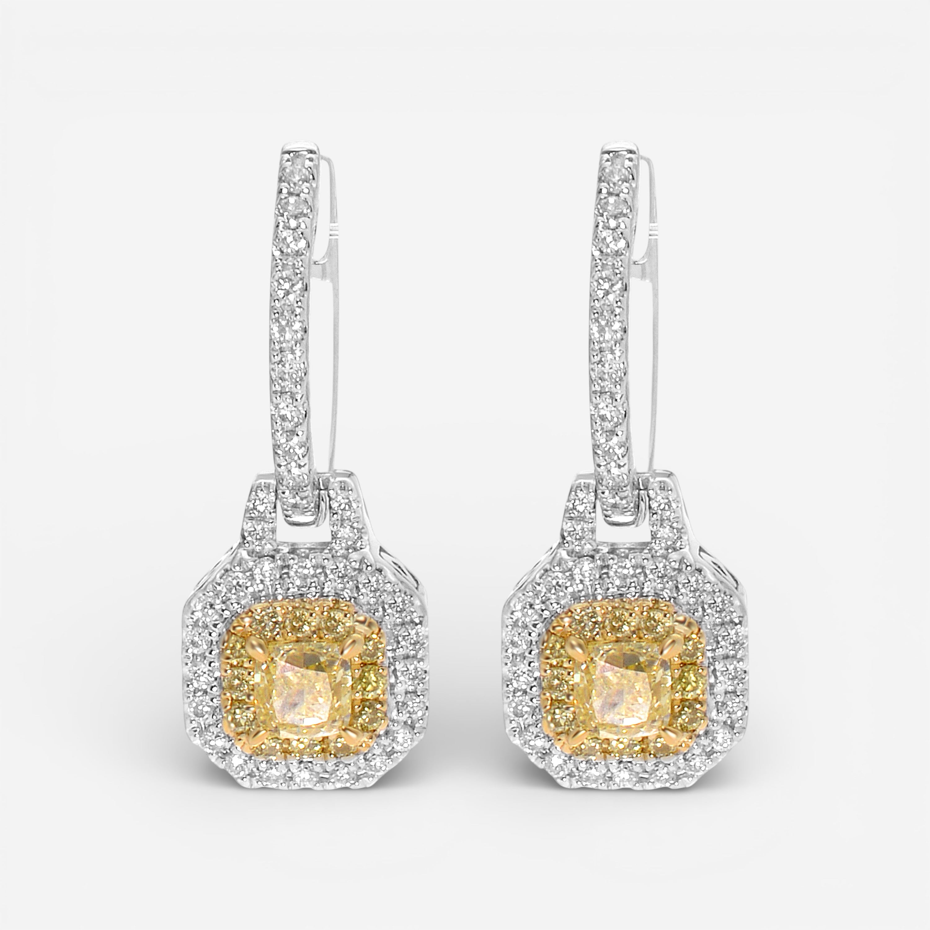 Gregg Ruth 14K White Gold Diamond Drop Earrings 603855–GCR/000938 - THE SOLIST