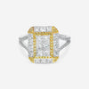 Gregg Ruth 18K Gold, White Diamond 1.97ct. tw. and Fancy Yellow Diamond Engagement Ring Sz. 6.5 605259