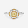 Gregg Ruth 18K Gold, Fancy Yellow Diamond 0.38ct. and White Diamond Engagement Ring Sz. 6.5 605587 - THE SOLIST