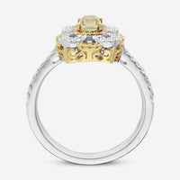Gregg Ruth 18K Gold, Fancy Yellow Diamond 0.38ct. and White Diamond Engagement Ring Sz. 6.5 605587 - THE SOLIST
