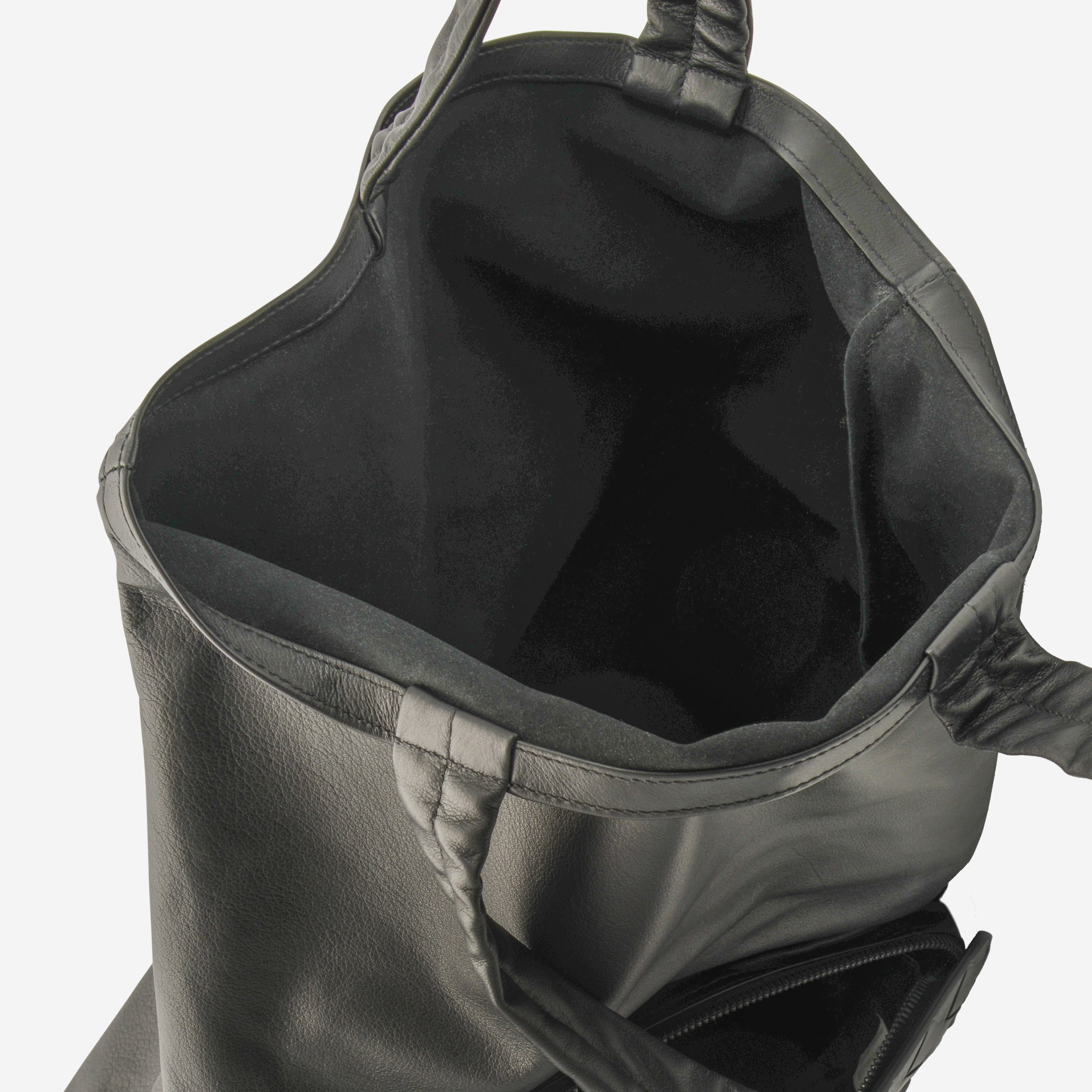 Bottega Veneta Black Leather Tote 609882-VCQH3-8984 - THE SOLIST