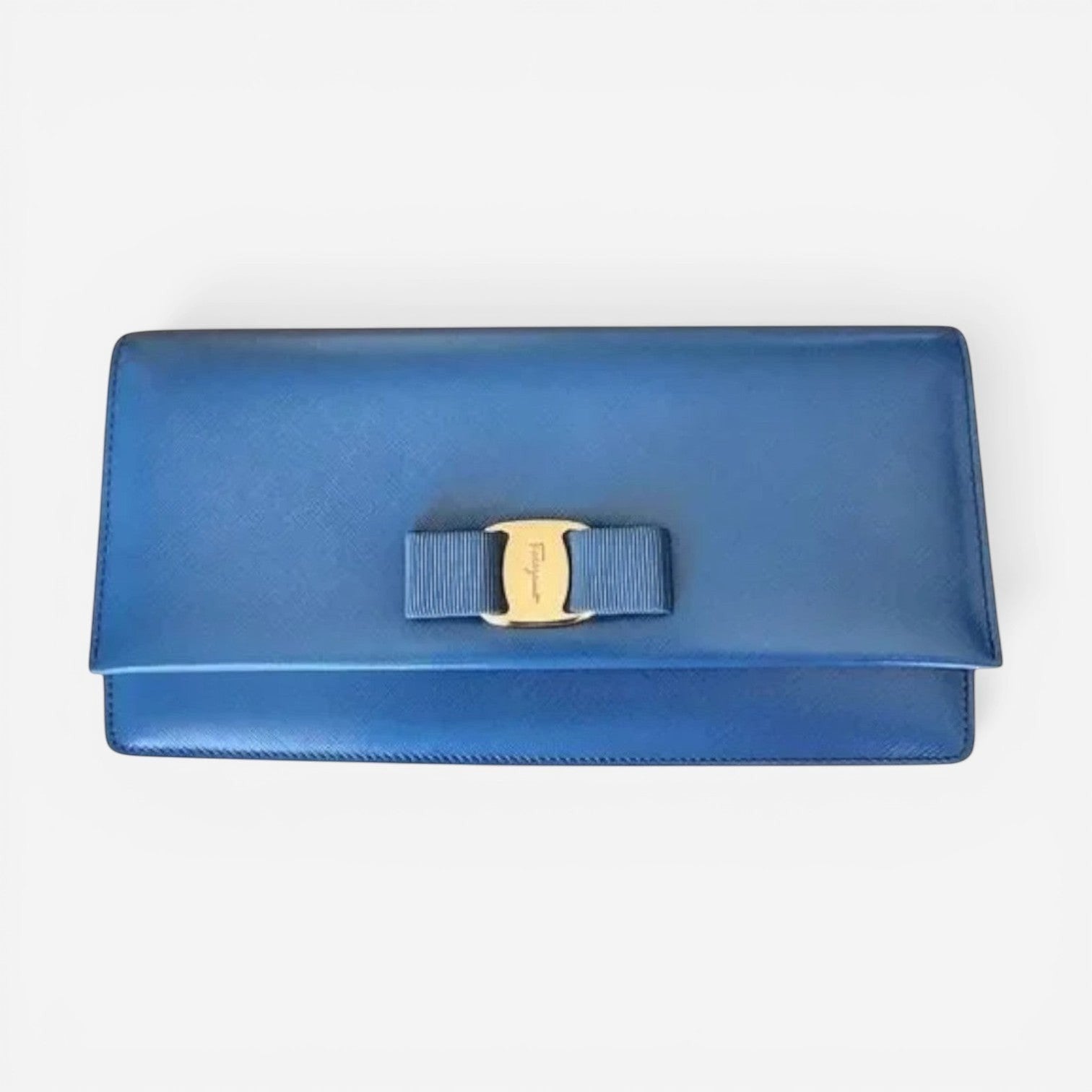 Vara Bow Calf Leather Clutch