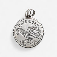 Konstantino Zodiac Capicorn Sterling Silver & 18K Yellow Gold Carved Pendant MEKJ632-130 - THE SOLIST