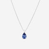 Roberto Coin 18K White Gold Diamond & Blue Sapphire Pendant Necklace 6520084AW18S2