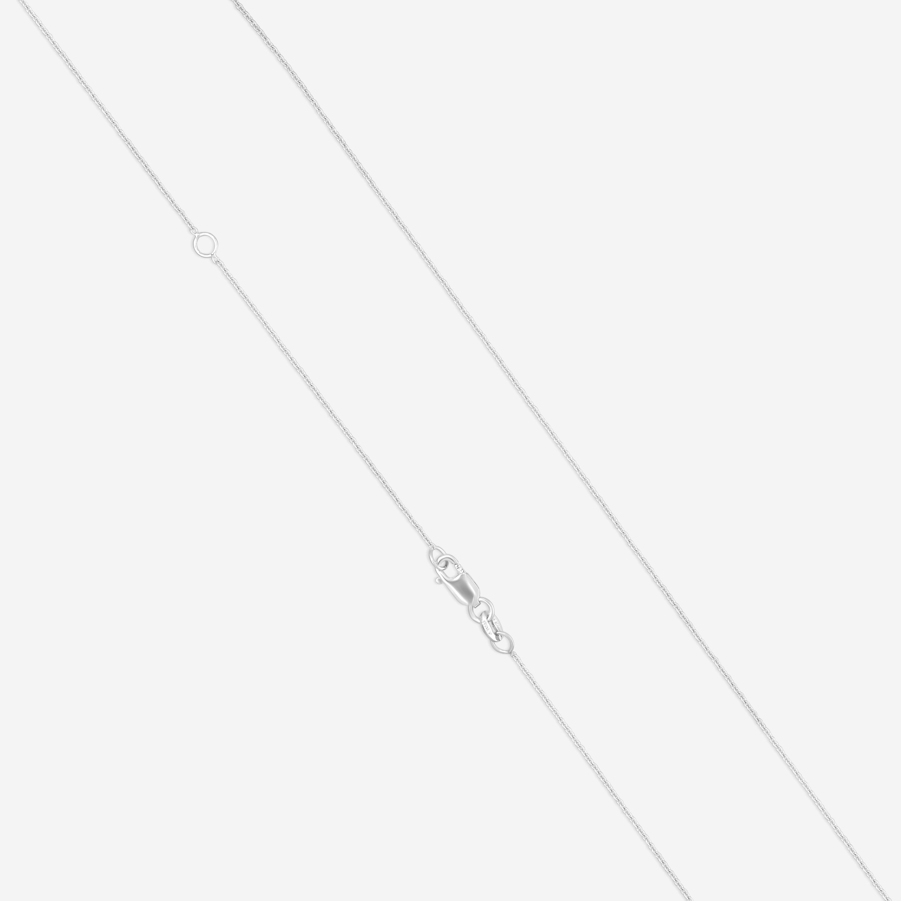 Roberto Coin 18K White Gold Diamond & Blue Sapphire Pendant Necklace 6520084AW18S2