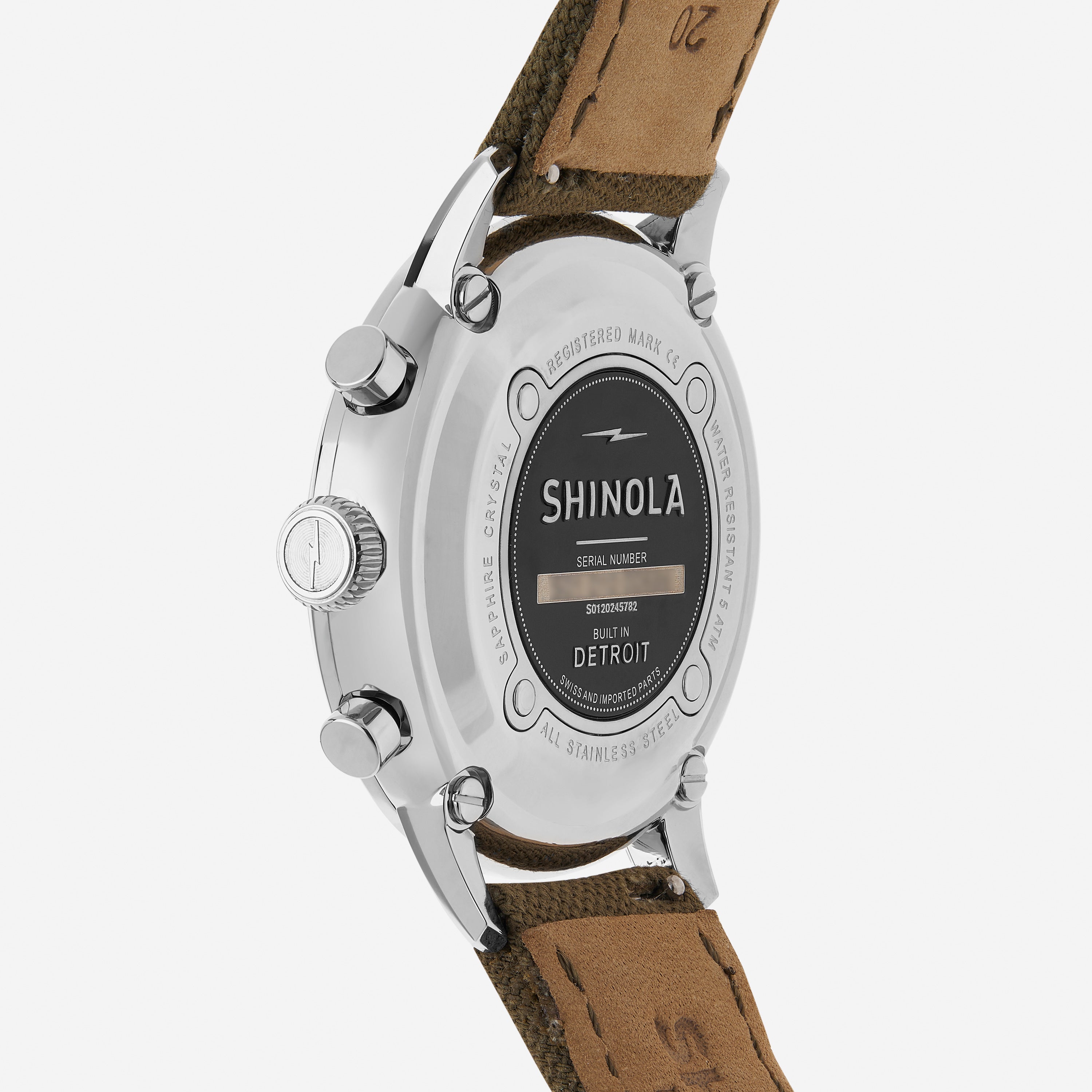 Shinola The Traveler Stainless Steel Men's Quartz Chronograph Watch S0120245782