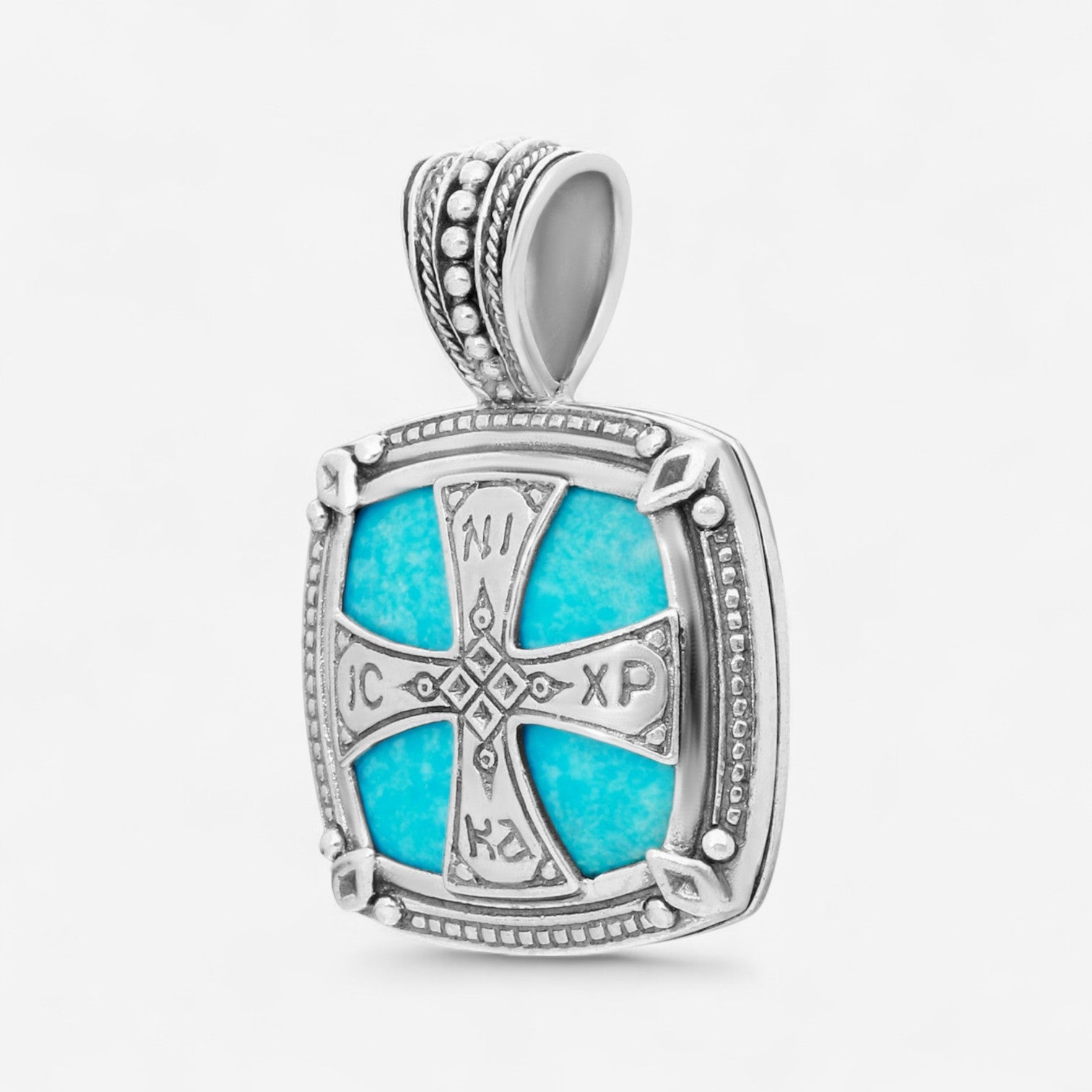 Konstantino Sterling Silver Turquoise Pendant MEKJ667-131-137 - THE SOLIST