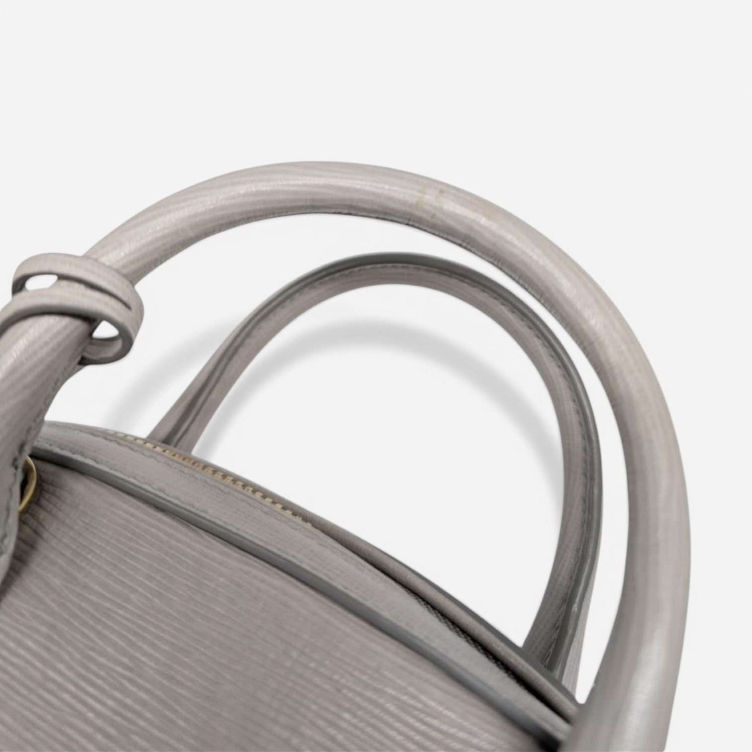Salvatore Ferragamo 21E881 Mini Fiamma Women's Grey Bag MSRP $1788 - THE SOLIST