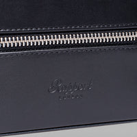Rapport Hyde Park Black Leather Two Watch Zip Case D261