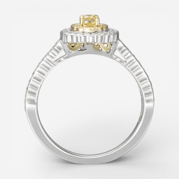 Gregg Ruth 18K Yellow Gold Diamond Engagement Ring Sz. 6.75 59367 - THE SOLIST