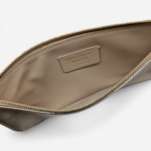 Salvatore Ferragamo 633918 Gancini Stardust Pouch MSRP $336 - THE SOLIST
