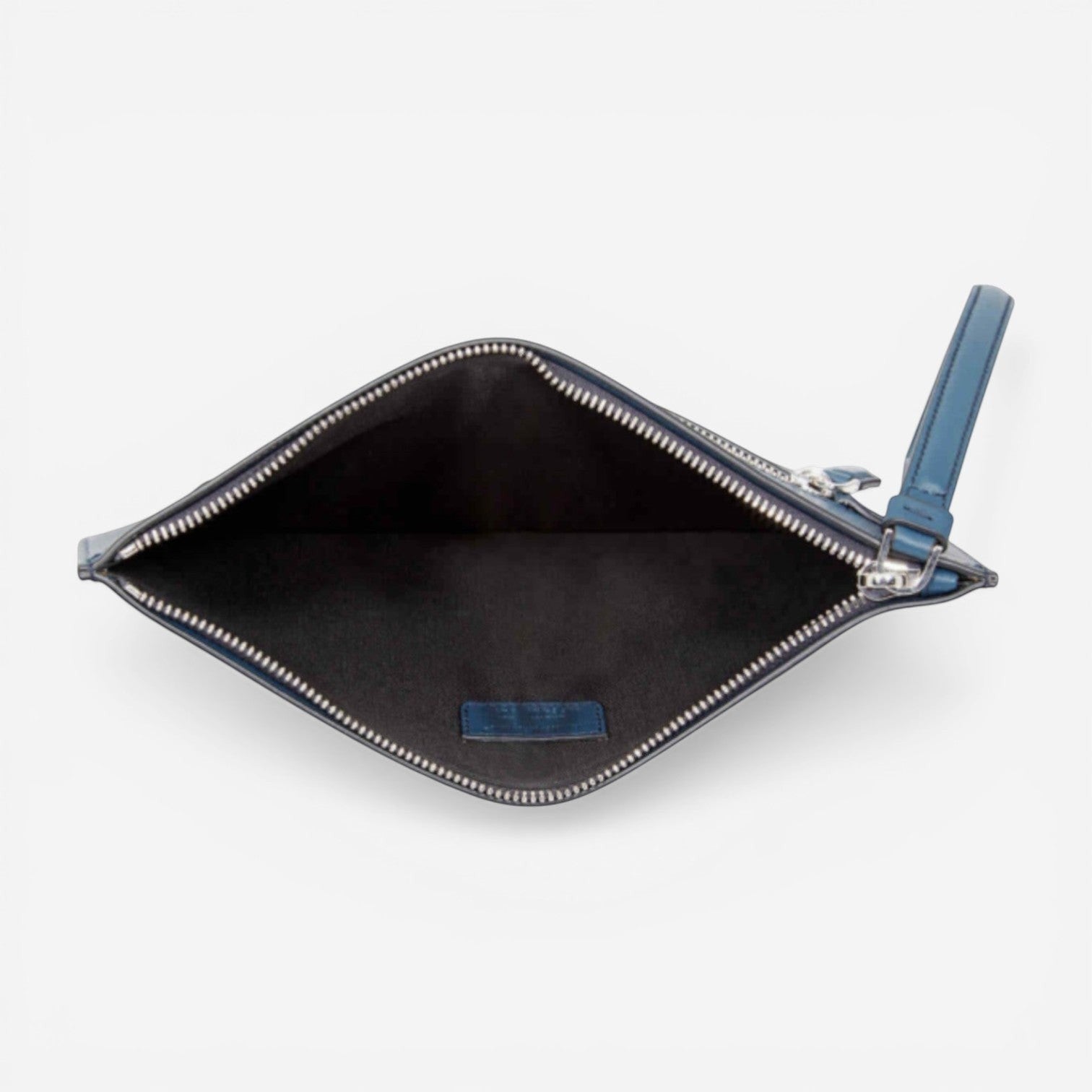 Salvatore Ferragamo Firenze Men's 723805 Blue Clutch MSRP $850 - THE SOLIST