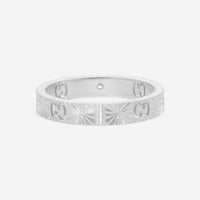 Gucci Icon 18K White Gold & Diamond Ring YBC727892003019 MSRP $1,820 - THE SOLIST