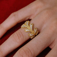 Roberto Coin Byzantine Barocco 18K Yellow & White Gold Diamond Ring Sz. 6.5 7772809AJ65X