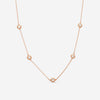 Ina Mar 14K Rose Gold Diamond Bezel Station Necklace N1135D-FR-100F - THE SOLIST