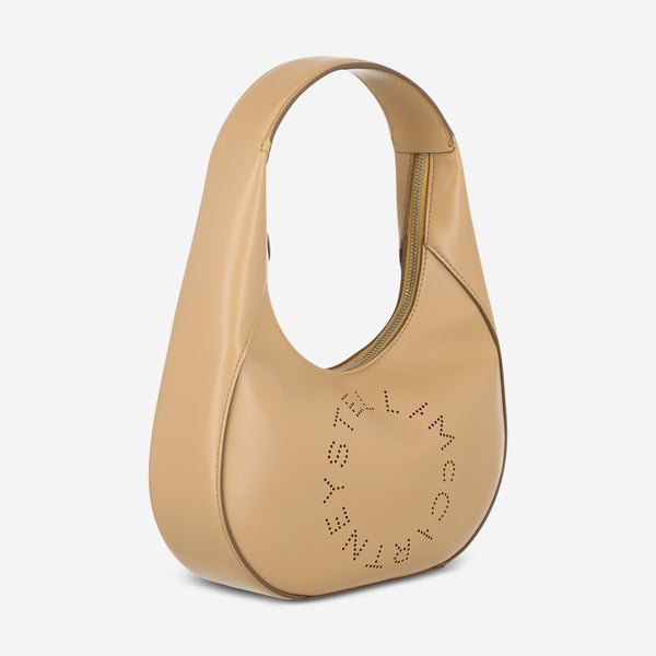 Stella McCartney Women's Beige Camel Logo Hobo Shoulder Bag 700269-W8542-7070