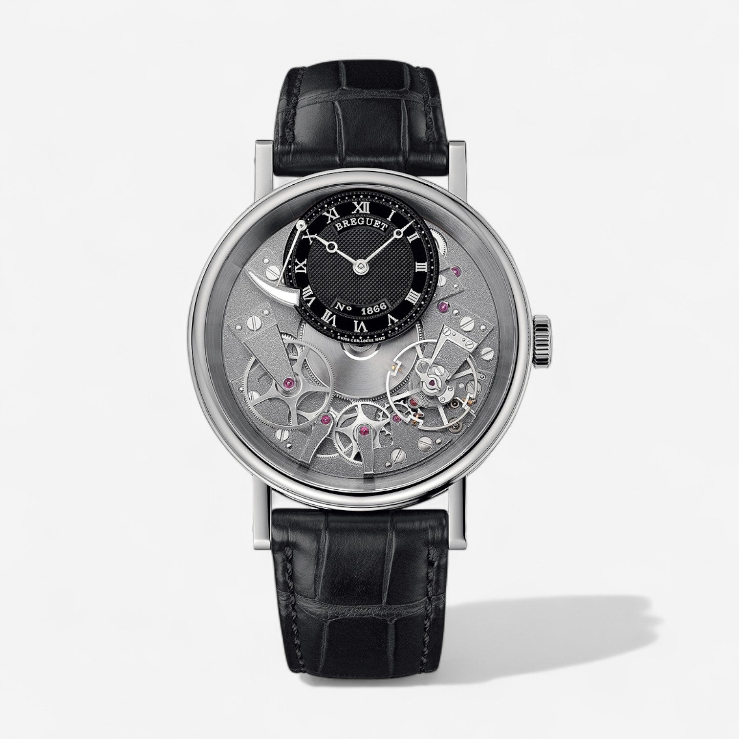 Breguet Tradition 18K White Gold Manual Wind Men's Watch 7057BBG99W6