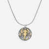 Konstantino Zodiac Scorpio Sterling Silver & 18K Yellow Gold Diamond Carved Pendant MEKJ633-109 - THE SOLIST