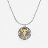 Konstantino Zodiac Scorpio Sterling Silver & 18K Yellow Gold Diamond Carved Pendant MEKJ633-109 - THE SOLIST
