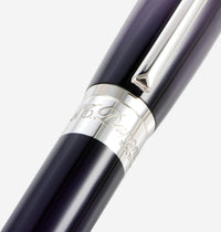 S.T. Dupont Line D Atelier Purple Lacquer & Silver Rollerball Pen ST412711