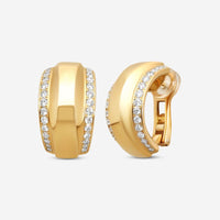 Chopard La Strada 18K Yellow Gold Diamond Clip Earrings 849402-0001
