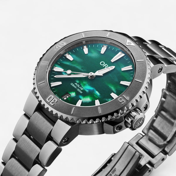 Oris Aquis Stainless Steel Automatic Ladies Watch 73377704137MB