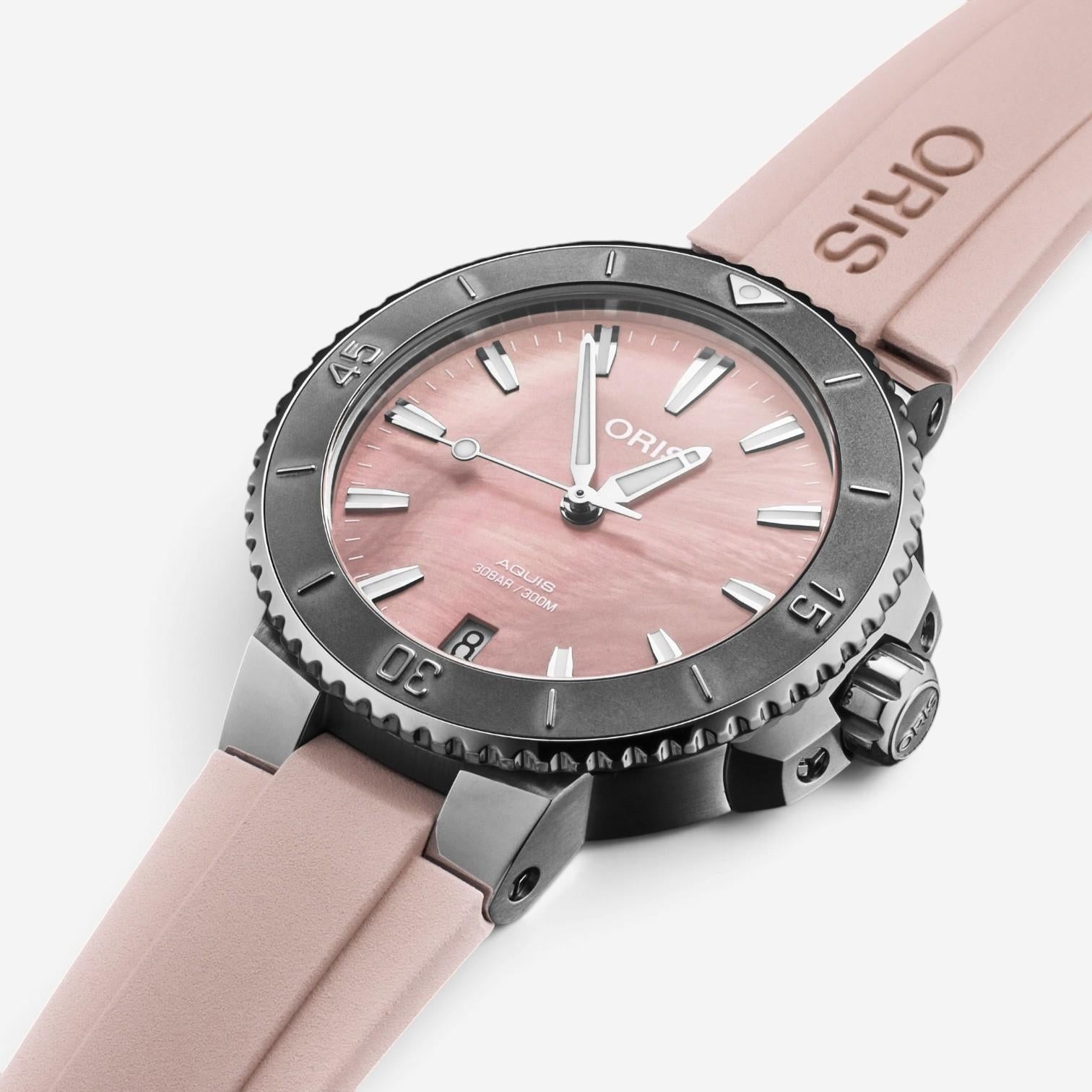 Oris Aquis Stainless Steel Automatic Ladies Watch 733-7770-4158-07-4-18-66FC