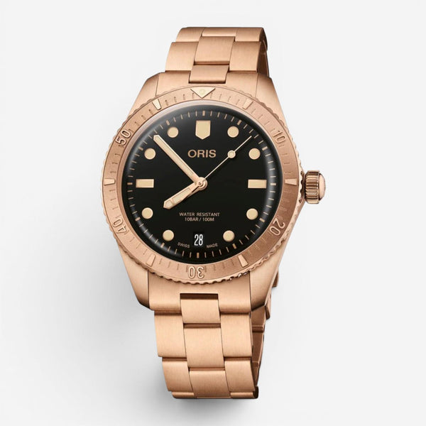 Oris Divers Sixty-Five Date Bronze Automatic Men's Watch 01-733-7771-3154