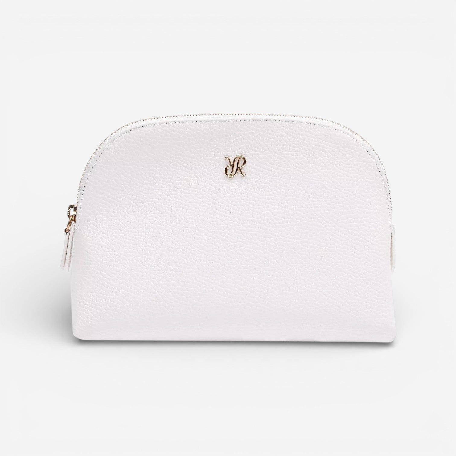 Rapport Tuxedo White Leather Makeup Bag BR113 - THE SOLIST