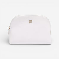 Rapport Tuxedo White Leather Makeup Bag BR113 - THE SOLIST