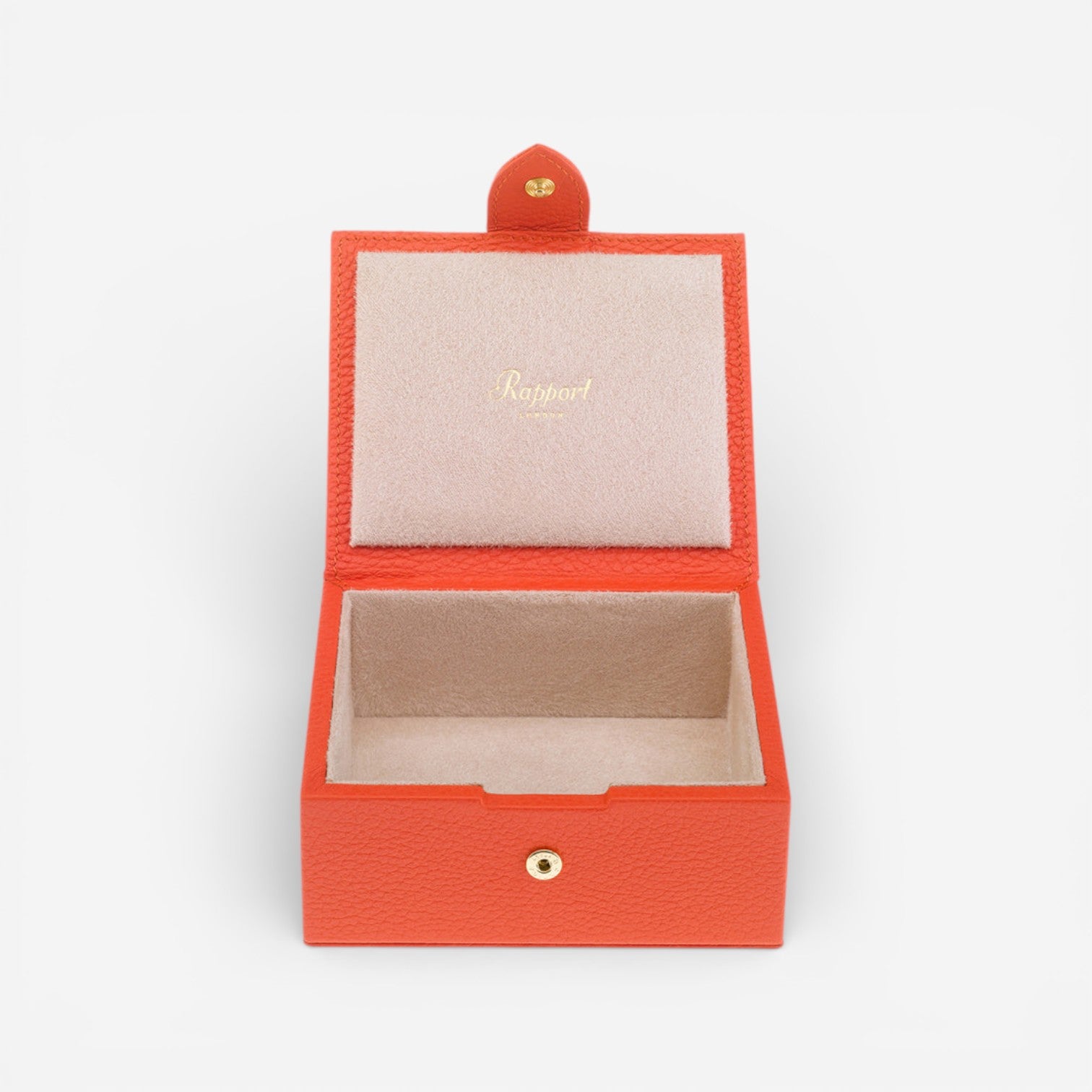 Rapport Sussex Orange Leather Jewelry & Accessory Box F167 - THE SOLIST