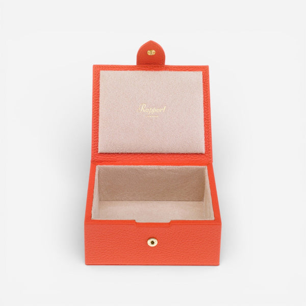 Rapport Sussex Orange Leather Jewelry & Accessory Box F167 - THE SOLIST