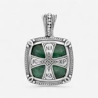 Konstantino Sterling Silver Green Aventurine Pendant MEKJ667-131-448