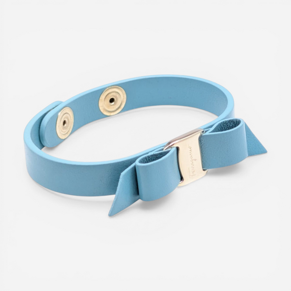 Salvatore Ferragamo Vara Bow Women's 727483 Turquoise Bracelet MSRP $250 - THE SOLIST