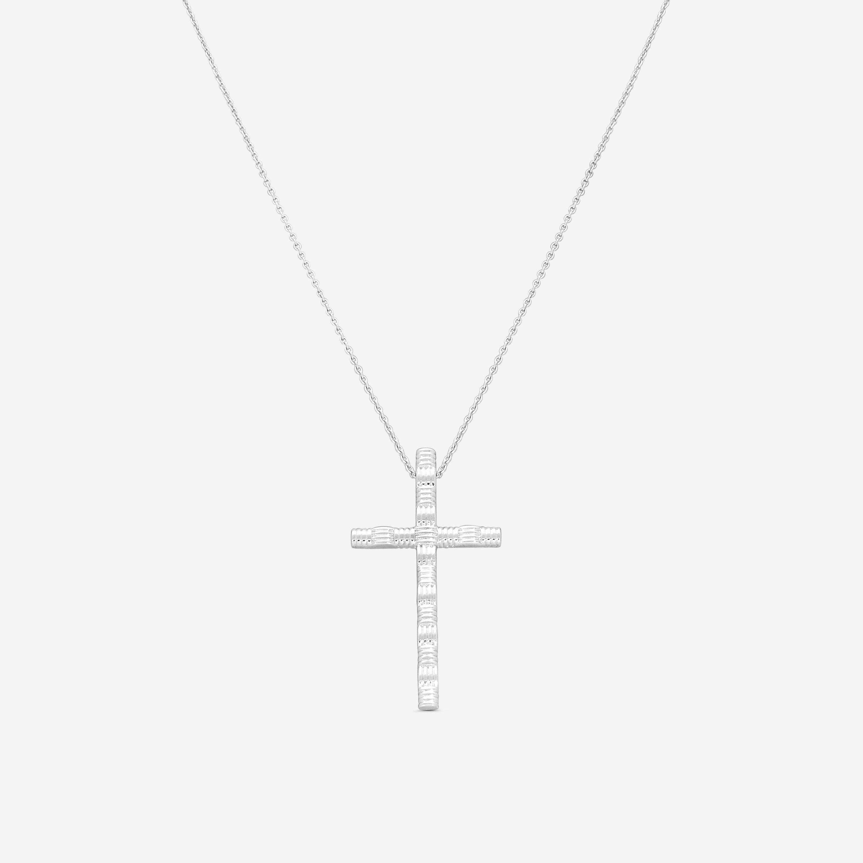 Roberto Coin Appassionata 18K White Gold Cross Necklace 777100AWCH00 - THE SOLIST