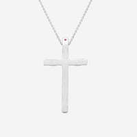 Roberto Coin Appassionata 18K White Gold Cross Necklace 777100AWCH00