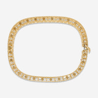Roberto Coin Princess 18K Yellow Gold Diamond Bangle Bracelet 7771206AYBAX
