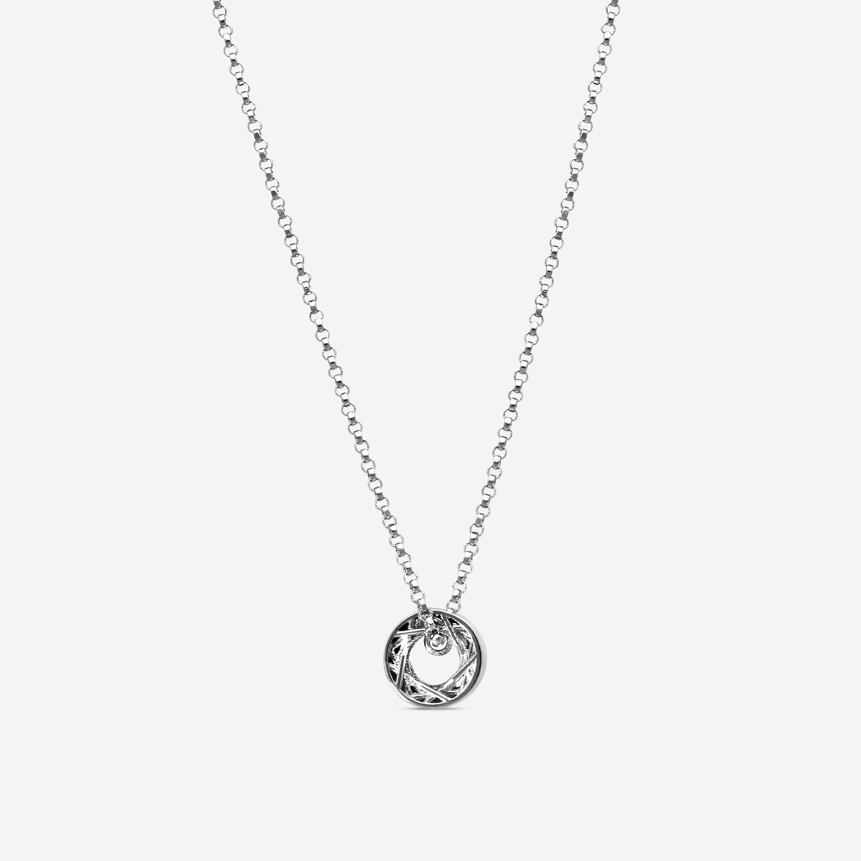 Roberto Coin Symphony Golden Gate 18K White Gold Pendant Necklace 7771362AWCH0