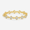 Roberto Coin Roman Barocco 18K Yellow & White Gold Diamond Bangle Bracelet 7771655AJBAX - THE SOLIST