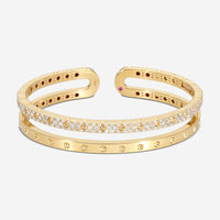 Roberto Coin Pois Moi 18K Yellow Gold Diamond Bangle Bracelet 7771692AYBAX - THE SOLIST